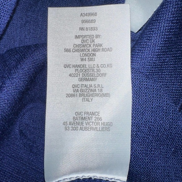 NWOT Women’s Small Denim + Company LS Collared Pullover Shirt - Picture 5 of 7